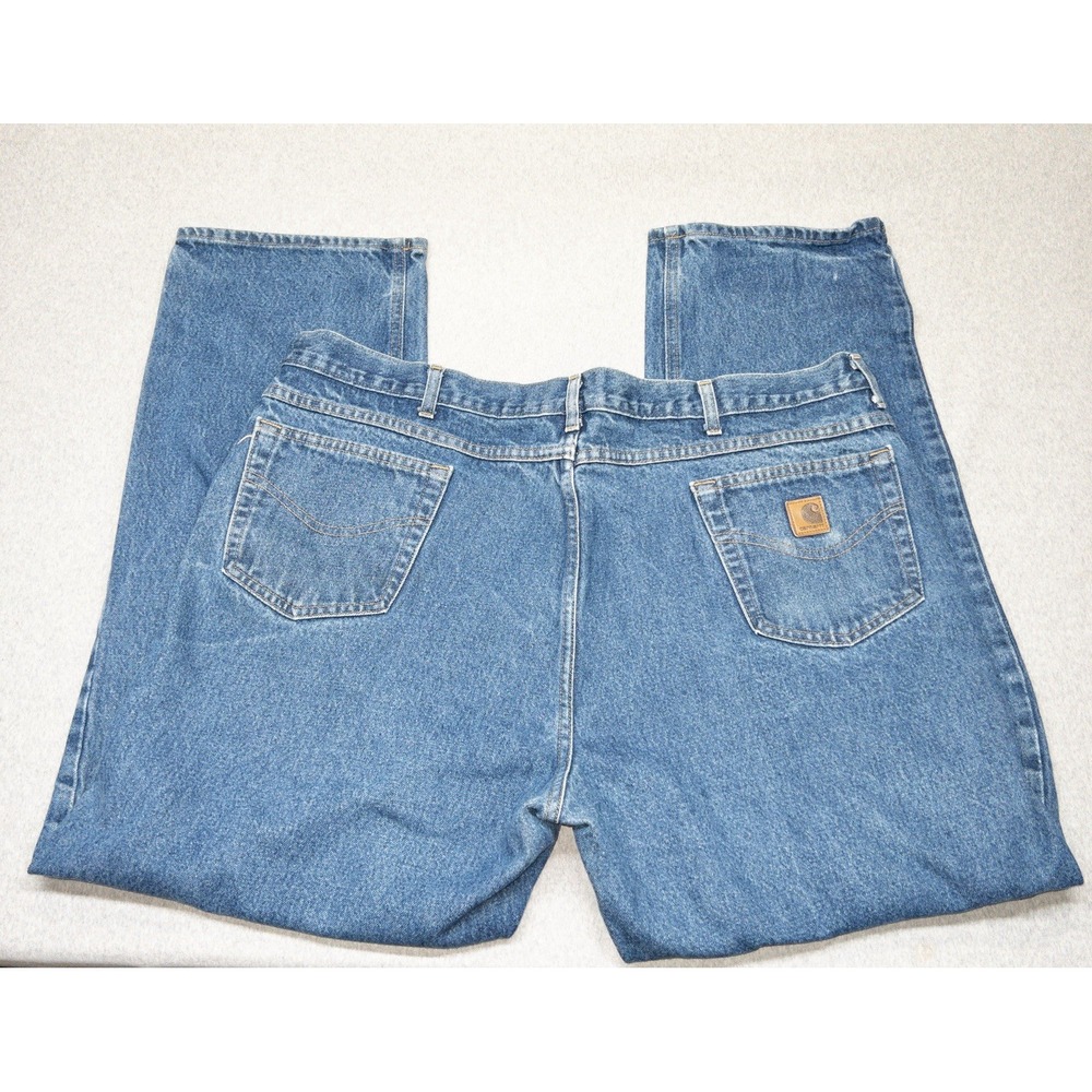 Carhartt‎ B160 DST Relaxed Fit Jeans Mens 44x32 Workwear Farming Outdoors Denim